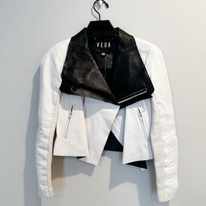 Veda Max Leather Moto Jacket